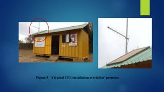 Figure 5 - A typical CPE installation at trialists' premises
 