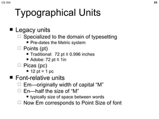 CS 354 Typography | PPT