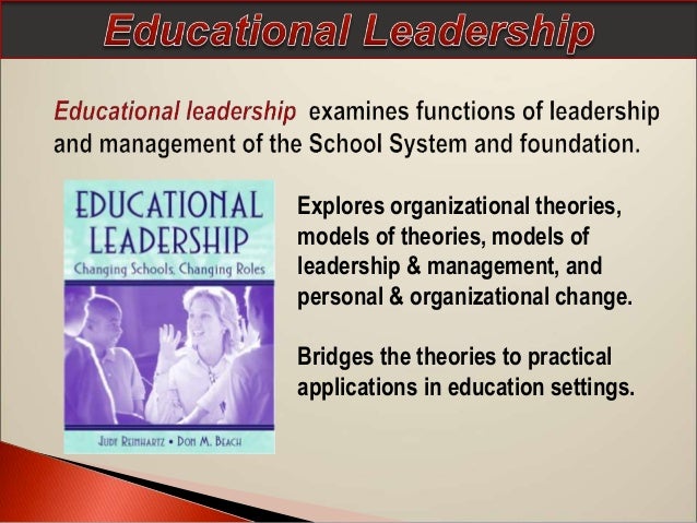 Dissertation educational leadership management