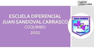 ESCUELA DIFERENCIAL
JUANSANDOVALCARRASCO
COQUIMBO
2022
 