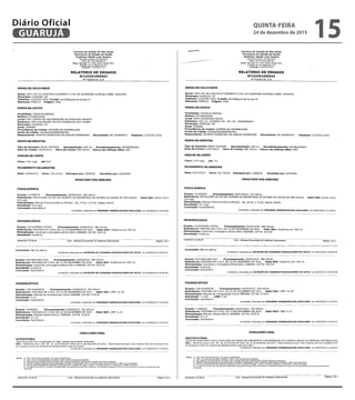 QUINTA-FEIRA
24 de dezembro de 2015
15GUARUJÁ
Diário Oficial
 