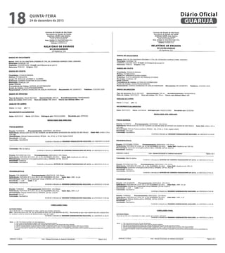 QUINTA-FEIRA
24 de dezembro de 2015
18 GUARUJÁ
Diário Oficial
 