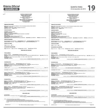 QUINTA-FEIRA
24 de dezembro de 2015
19GUARUJÁ
Diário Oficial
 