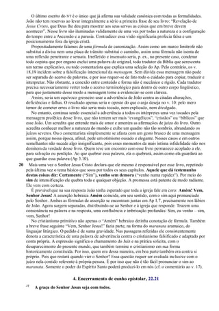 24.apocalipse   comentário esperança