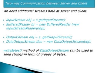 Networking in Java | PPTX