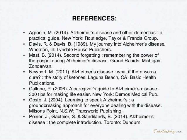 Alzheimer's disease papers