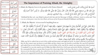 Lesson 24 | Praising Allaah - Hamd | Learn Arabic to Understand the ...