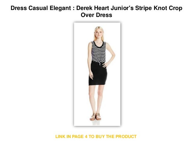 Derek Heart Juniors Stripe Knot Crop Over Dress
