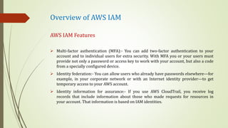 AWS Identity and access management for users | PPTX