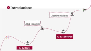AI & Reati
AI & Indagini
Discriminazione
AI & Sentenze
Introduzione
1
 