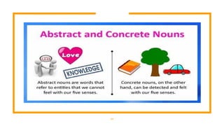 Powerpoint on Language 5 Concrete and Abstract Nouns for Aralinks.pptx