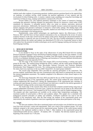 Effectiveness of generative learning strategies based on mobile ...