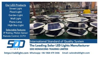 Lighting factory in China, solar panel led lighting lamp
