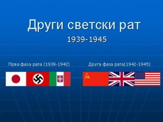 Прва фаза рата
    (1939-1942)
 