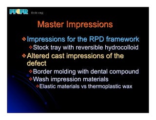 Thermoplastic Rpd 24.(new)mfp defects and rpd design | PDF
