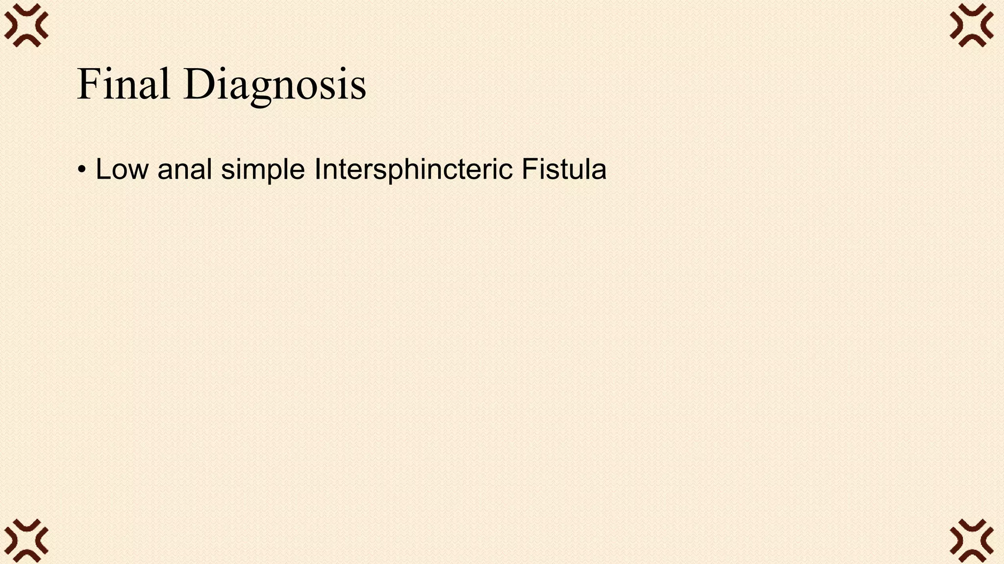 Perianal Fistula | PPTX