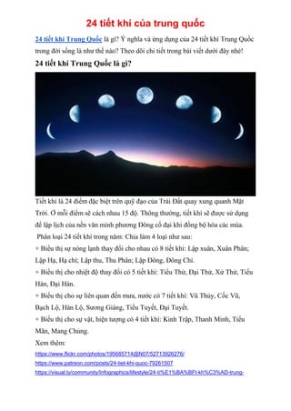24 tiết khí Trung Quốc | PDF | Free Download