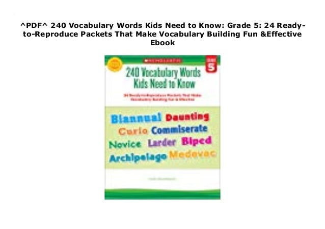 Ela Vocabulary 8th Grade