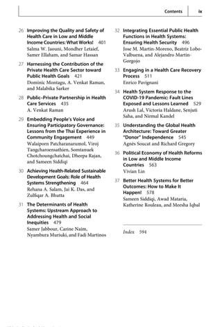 Making Health Systems Work In Low And Middle Income Countries Sameen ...