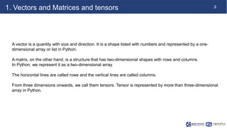 Vector and Matrix operationsVector and Matrix operations | PPT