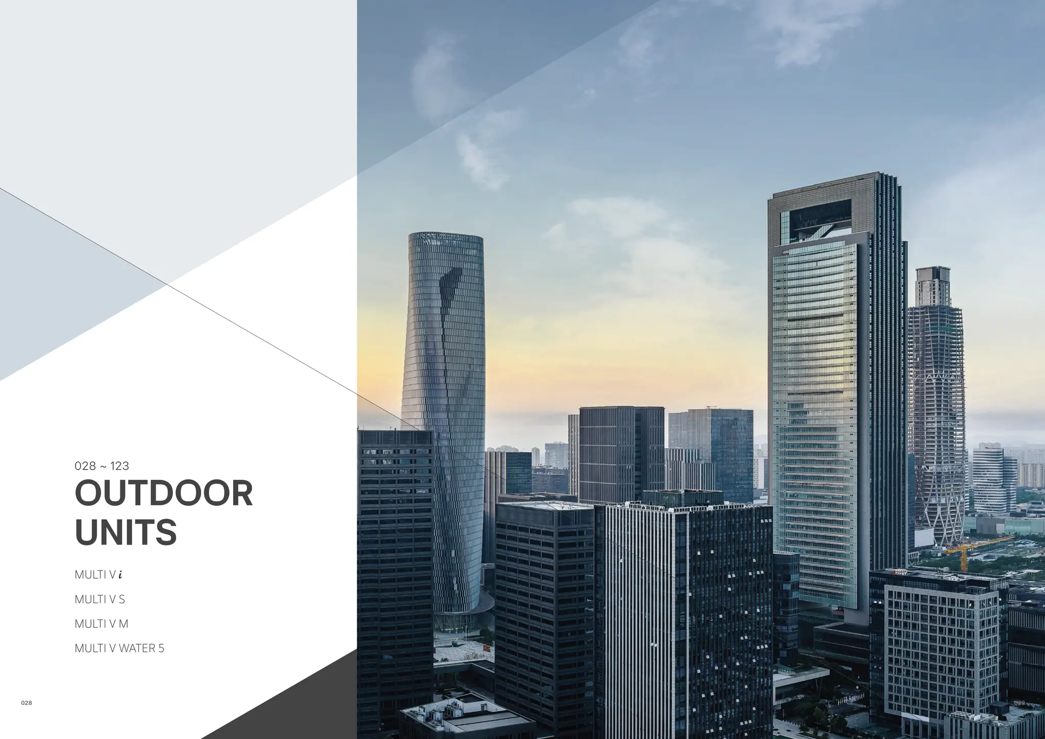 028 ~ 123
MULTI V i
MULTI V S
MULTI V M
MULTI V WATER 5
OUTDOOR
UNITS
029
028
 