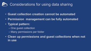Best Practices for Data Sharing Using Globus | PDF
