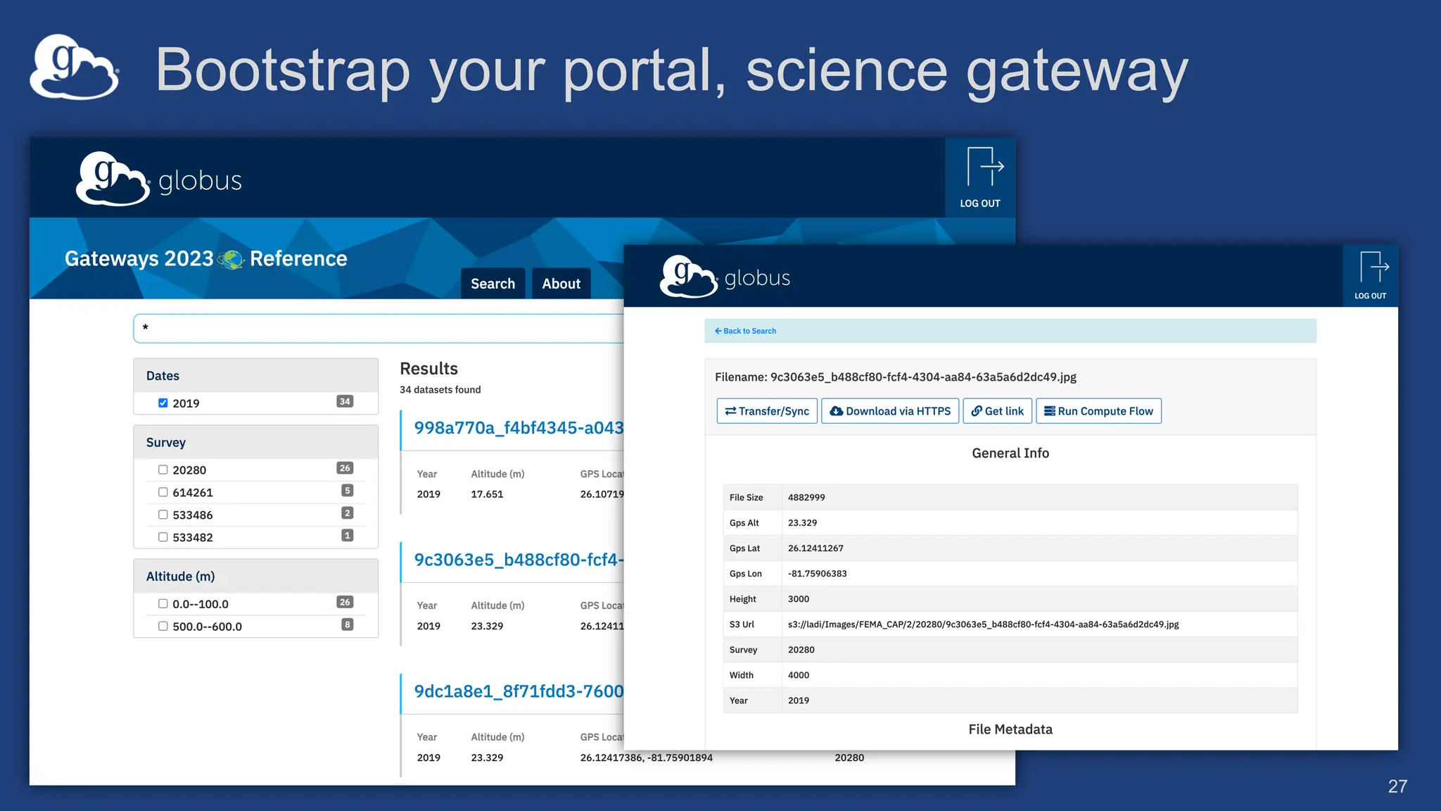 Bootstrap your portal, science gateway
27
 