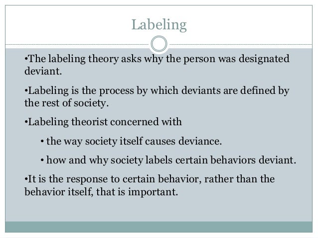 Labeling Theory