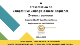 Efficient Dynamic Programming Approach to Fibonacci Sequence in Java | PPTX