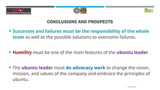 African Ubuntu Leadership Style - ANoP Webinar | PPSX