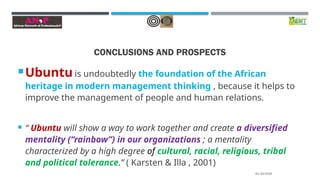 African Ubuntu Leadership Style - ANoP Webinar | PPSX