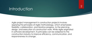 Agile project management in Construction project | PDF