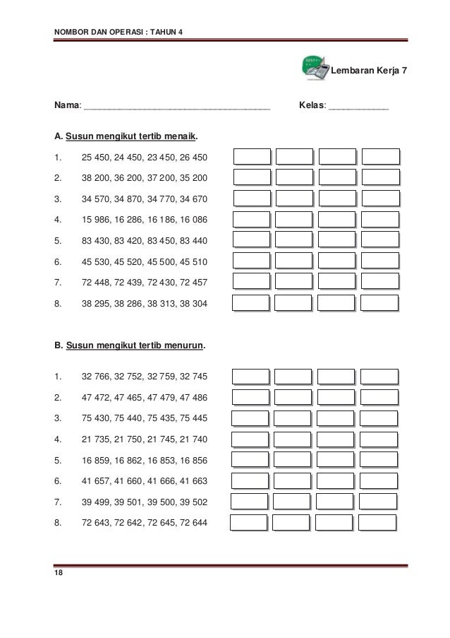 Soalan Matematik Tahun 4 2020