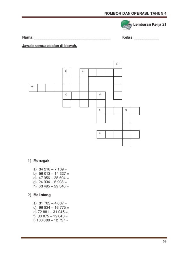 Jawapan Matematik Dalam Bentuk Lazim - F44mo4ow