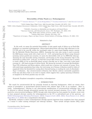 arXiv:2405.04560v1
[astro-ph.IM]
7
May
2024
Draft version May 9, 2024
Typeset using L
A
TEX default style in AASTeX63
Dete...