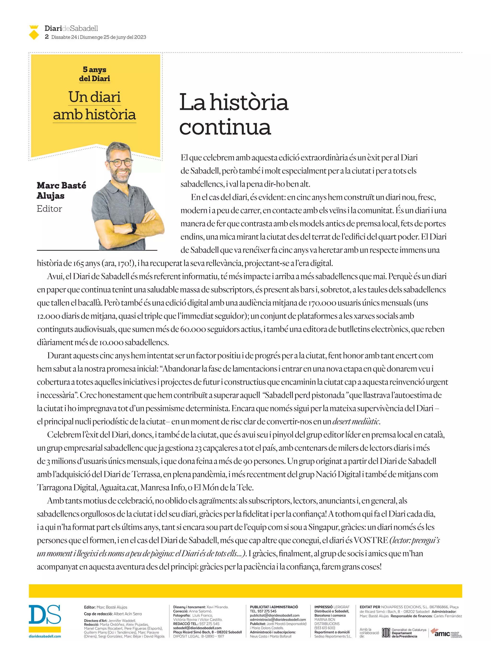 Especial 5 anys - Diari de Sabadell | PDF