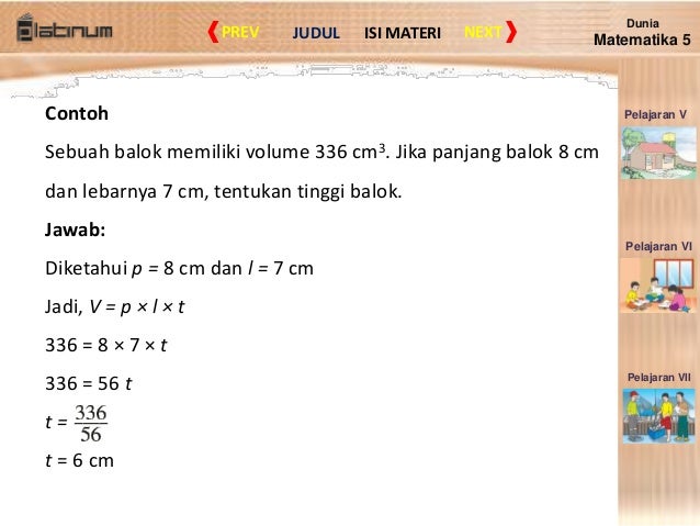 Volume Kubus dan Balok