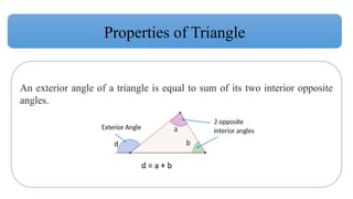 Triangle and its types and their properties | PPTX