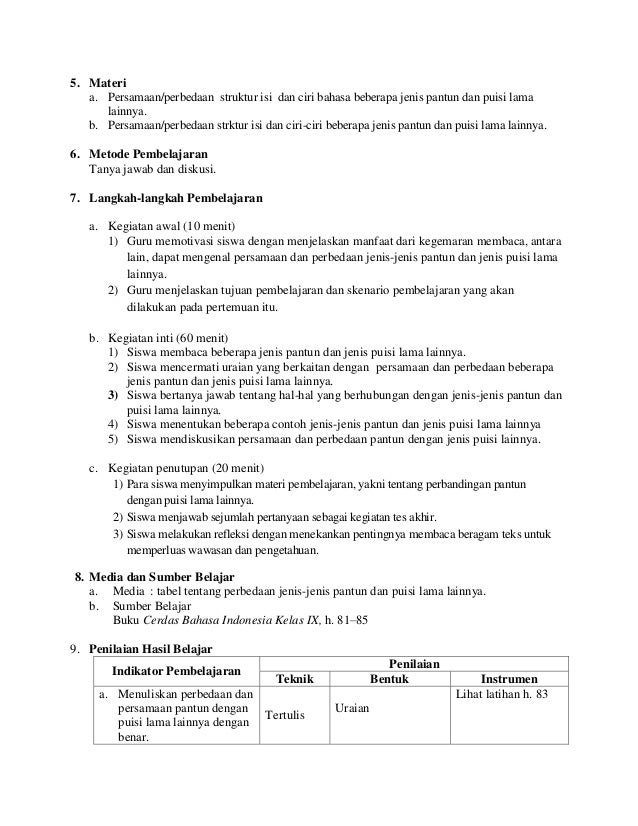 240762342 Rpp Cerdas Xi Kelas Xi Sma Bahasa Indonesia