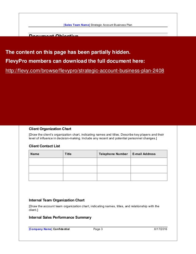 Account business plan picture