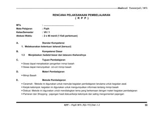 RPP Fikih VII Semester 1 dan 2 | DOC