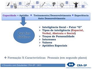 V Encontro com Estudantes CRA-SP / GEC
Prof.Psicólogo e Médico
Nascimento:24 Outubro 1896
Santiago de Cuba
Falecimento:16 Fevereiro 1964
Petrópolis - Rio de Janeiro
Obs: Completaria, hoje, 119 Anos.
Emílio Mira y Lopes
 