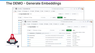 The DEMO
The DEMO  Generate Embeddings
 