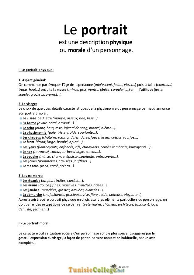Exemple De Description D'une Photo Exemple De Description D Une Personne En Français - Le Meilleur Exemple
