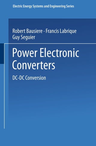 Power Electronic Converters Dcdc Conversion Robert Bausiere | PDF