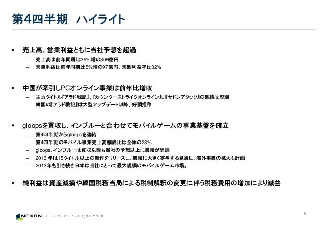 平成24年12月期決算説明資料