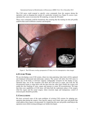 Perspectives on Computer Assisted Surgery (CAS) in minimally invasive ...