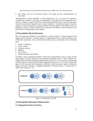 DESIGNING A NOVEL APPROACH FOR FINGERPRINT BIOMETRIC DETECTION: BASED ...