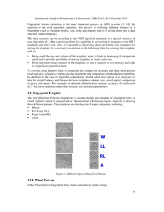 DESIGNING A NOVEL APPROACH FOR FINGERPRINT BIOMETRIC DETECTION: BASED ...