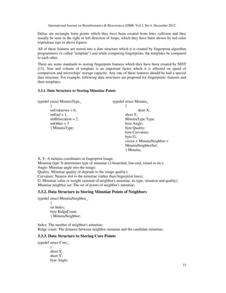 DESIGNING A NOVEL APPROACH FOR FINGERPRINT BIOMETRIC DETECTION: BASED ...